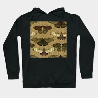 Earth Tone Butterfly Pattern Hoodie